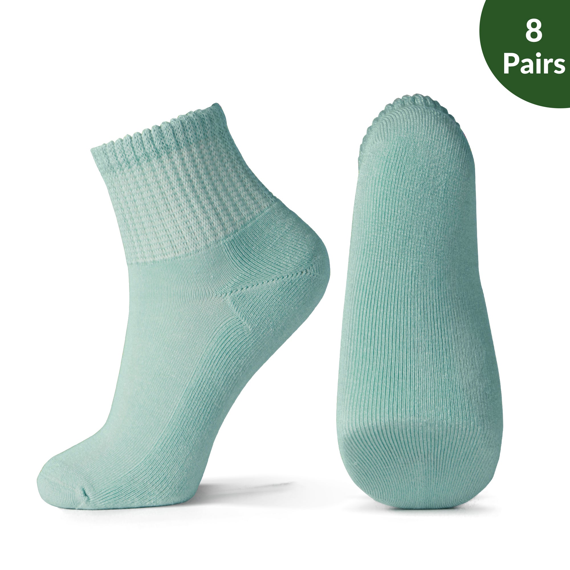 Non-Binding Bamboo Diabetic Socks Morandi Color Series 8Pairs